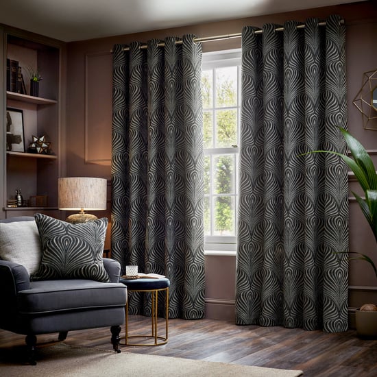 Paolleti Gatsby Jacquard Eyelet Curtains - Image 1