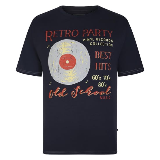 Kam Mens Plus Size Printed T-shirt Short Sleeve