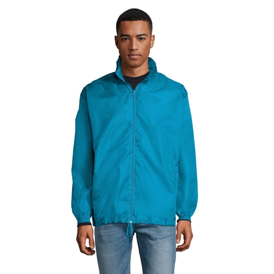 SOLS Unisex Shift Showerproof Windbreaker Jasje (Aqua) - Image 2