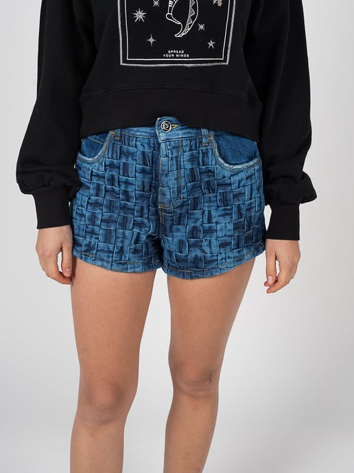 Pinko Shorts Creativa Woman's Blue - Image 4