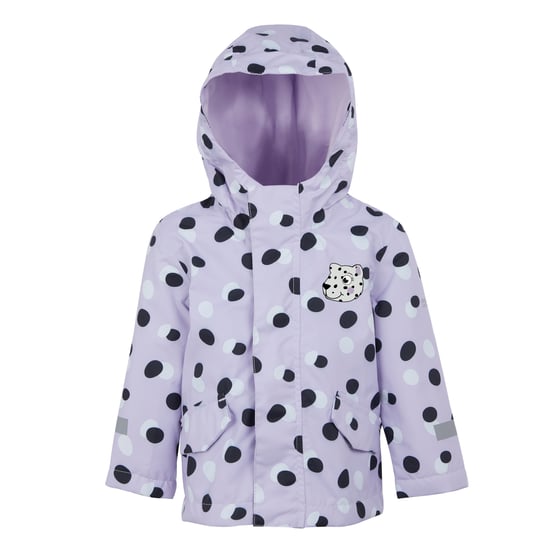 Regatta Barn/Kids Shyla The Leopard Vattentät jacka (Lila frost) - Image 1