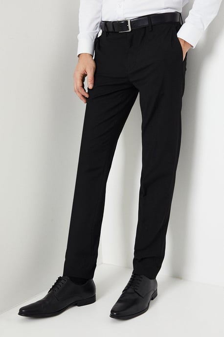 Skinny Fit Black Essential Suit Trousers - Image 5