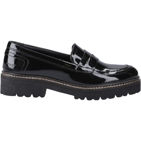 Pod Kenny Leren Vrouwen Zwart Patent Loafers - Image 5