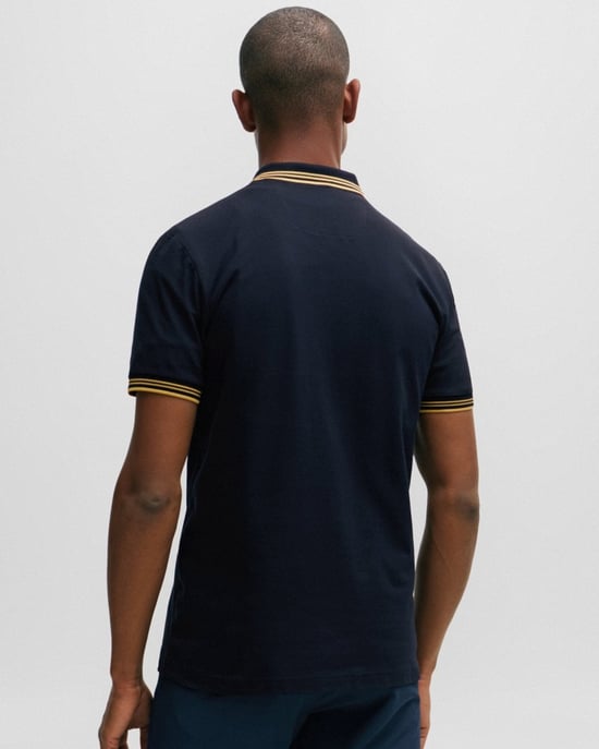 BOSS Green Paul Mens Short Sleeve Polo Shirt With Contrast Tipping