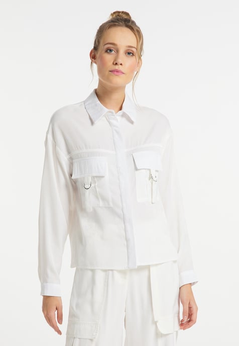 Dreimaster Blouse Dames wit - Image 2