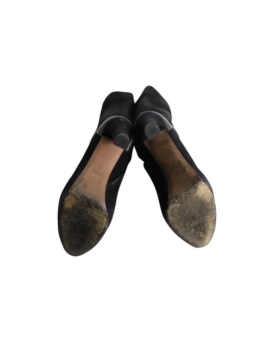 Fendi Over-the-Knee Heeled Boots in Black Suede - Image 6