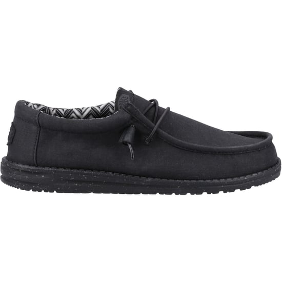 HEYDUDE Wally Canvas 100% Katoen Zwarte Herenschoenen - Image 5