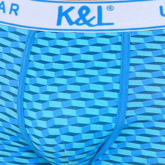 Pack-3 Men's printed breathable fabric boxers KL3006