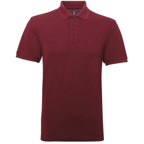Asquith & Fox Mens Short Sleeve Performance Blend Polo Shirt (Burgundy) - Image 1