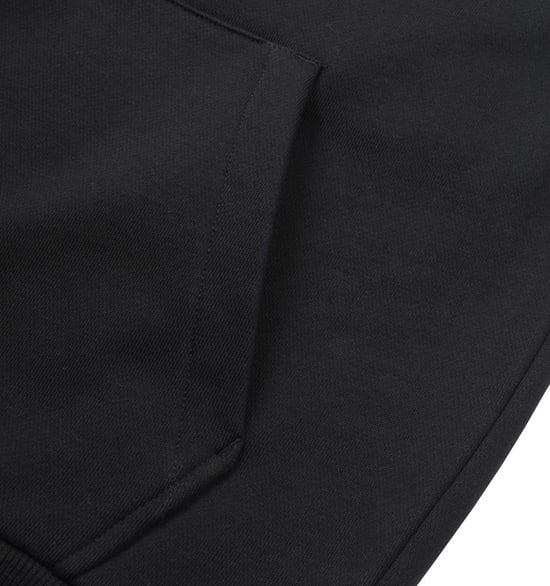 Men's Fred Perry Tipped Hooded Sweatshirt in Black - Image 6