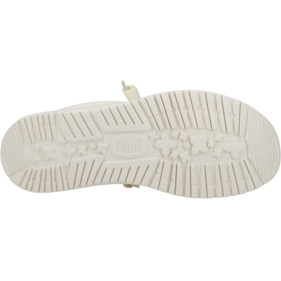 HEYDUDE Wally Canvas 100% Katoenen Heren Bootschoenen In Steenwit - Image 3