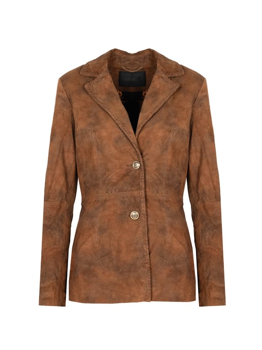 Guess Jacket Bomber jacket Skórzana Woman's Brown - Image 1