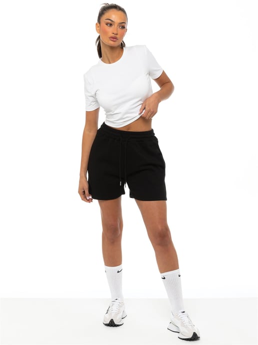 Enzo Sweat Shorts för damer - Svart - Image 3
