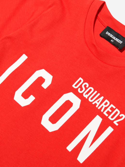 Dsquared2 Kids Icon T-shirt in Oranje - Image 3