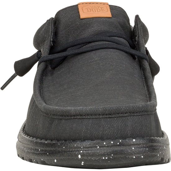 HEYDUDE Wally Elevated Basics Canvas Heren Zwarte Boot Schoenen - Image 5