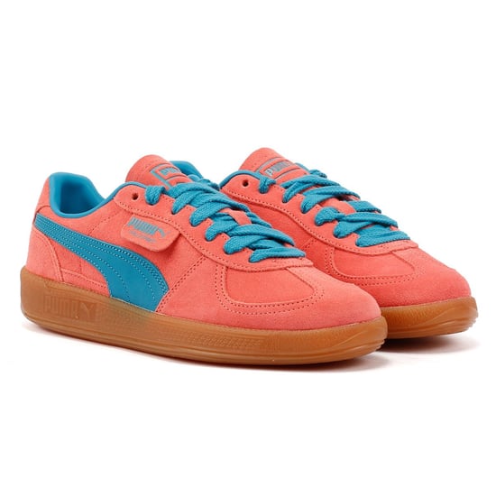 Puma Palermo Leather Rosa/Blå Träningsskor - Image 1