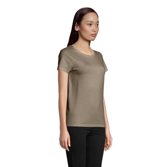 SOLS Womens/Ladies Pioneer T-Shirt (Khaki Green) - Image 3