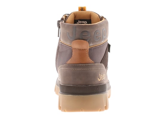 Jeep Boys Walking Boots Junior Combat hi Lace Up brown