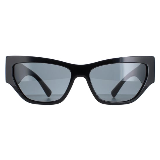 Versace Cat Eye Womens Black Dark Grey Polarized VE4383