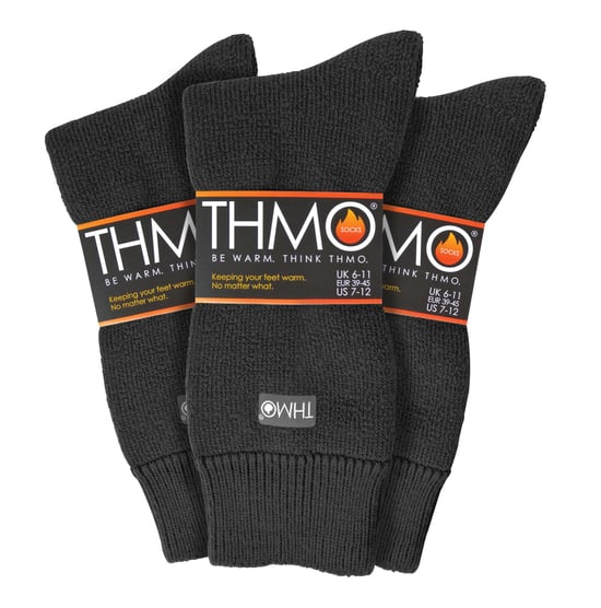 THMO - 3 Pack Multipack Herr tjocka varma vinterstrumpor med komforttopp - Image 1