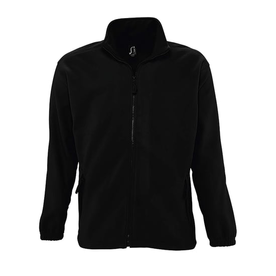 SOLS Heren North Full Zip Outdoor Fleece Jacket (Zwart) - Image 1