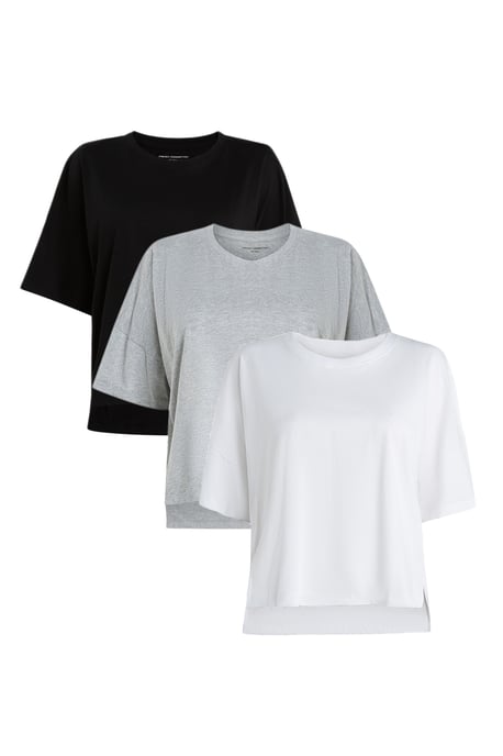 3-Pack Crew Neck Boxy Fit T-Shirt - Image 1