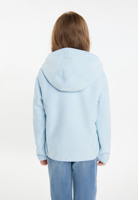 Schmuddelwedda Gebreide fleeceblouse met teddyvoering Meisjes IJsblauw gemêleerd - Image 4
