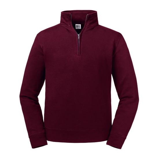 Russell Heren Authentieke Kwartier Ritssweatshirt (Bourgondië) - Image 1