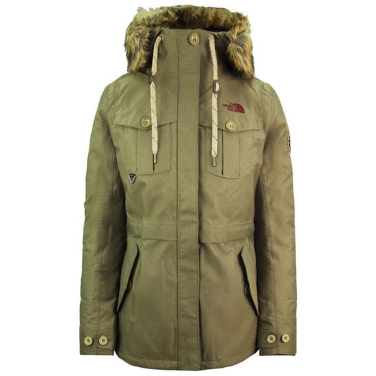 The North Face Snowboard Triclimate Hodded Green Womens Parka Jacket NF0A3L7GYZK - Image 1