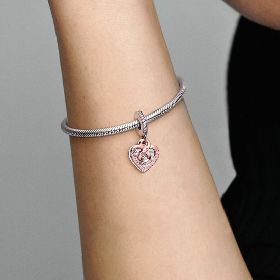 Pandora 'Family & Friends' Women's 925 Sterling Silver Charm - Silver/Rose 782641C01