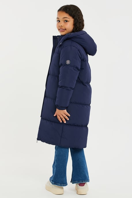 'Nasma' Longline Hooded Padded Jacket