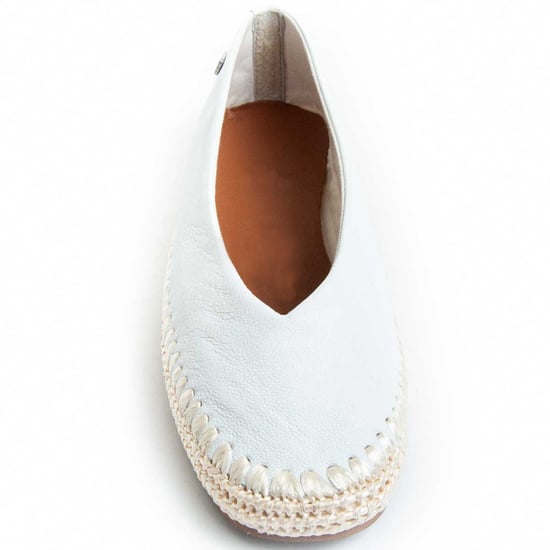 Purapiel Ballerine Andra In White - Image 4