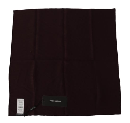 Dolce & Gabbana Brown Silk Blend Square Wrap Handkerchief Men's Scarf - Image 2