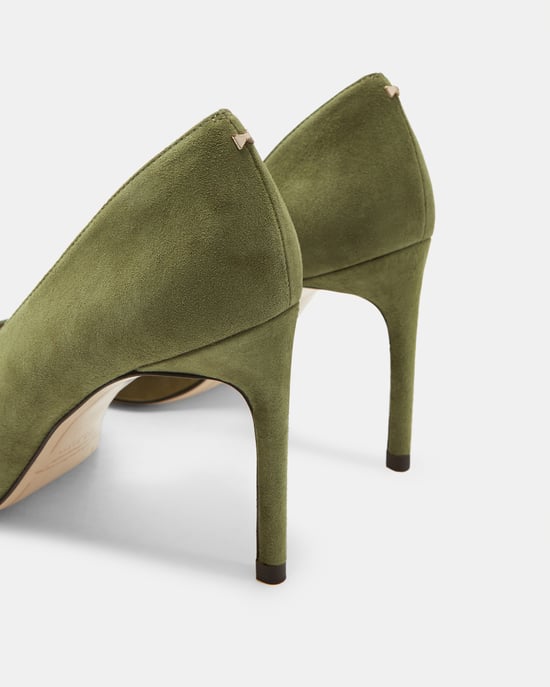Ted Baker Daphnes Suede Court Shoe, Green