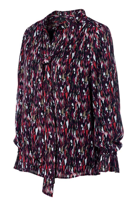 Irina Print Blouse Taupe / Multi - Image 3
