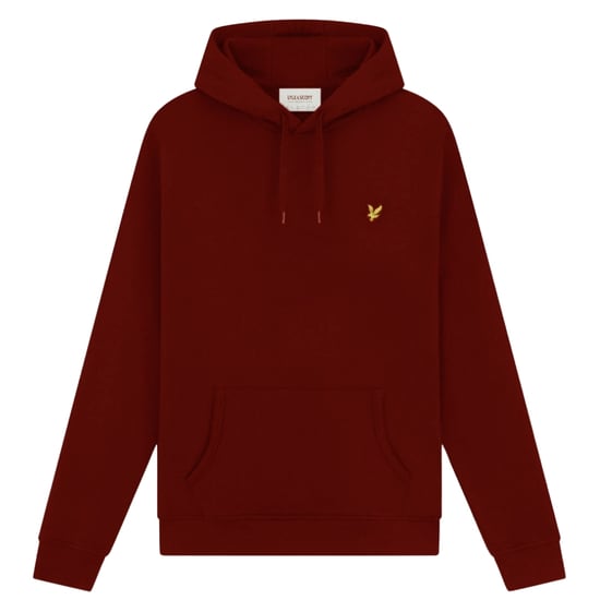 Lyle & Scott Branded Gala Red Pull-over Hoodie - Image 1