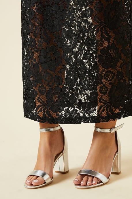 Wide Fit Spark Block Heel Sandals - Image 1