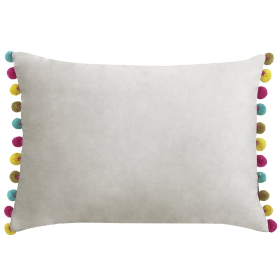 Paoletti Fiesta Velvet Pom Pom Trimmed Cushion Cover - Image 1