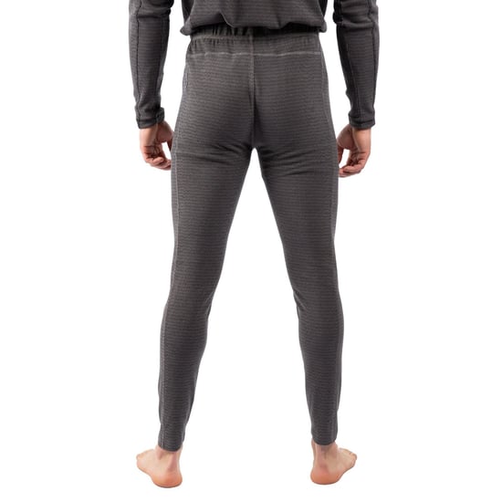 Trespass Mens Kirk Base Layer Bottoms (Black/Storm Grey)