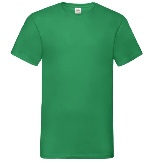 Fruit Of The Loom Heren Valuegewicht V-hals, T-shirt met korte mouwen. (Kelly Groen) - Image 1