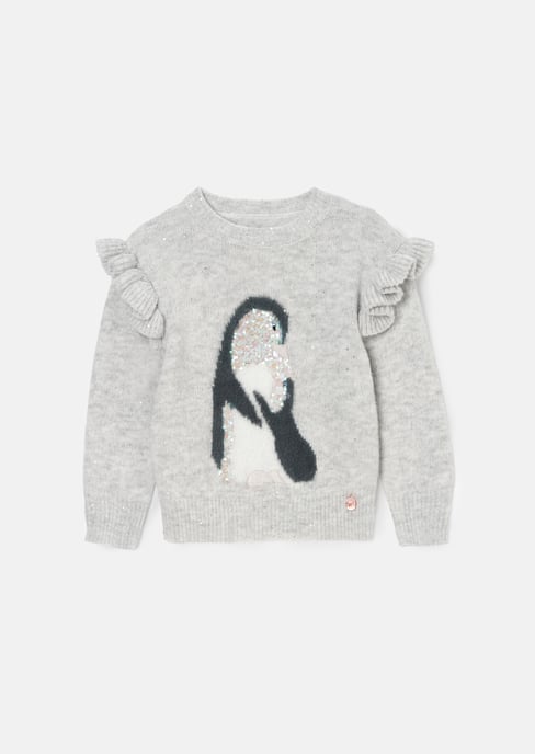 Peggy Grey Penguin Jumper