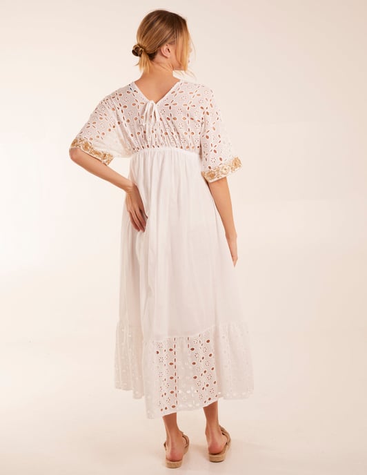 V-Neck Short Sleeve Dress