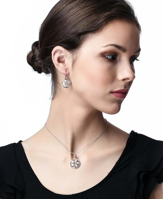 Orphelia 'Oceane' Dames 925 Sterling Zilveren Ketting met Hangertje - Zilver ZH-7090 - Image 4