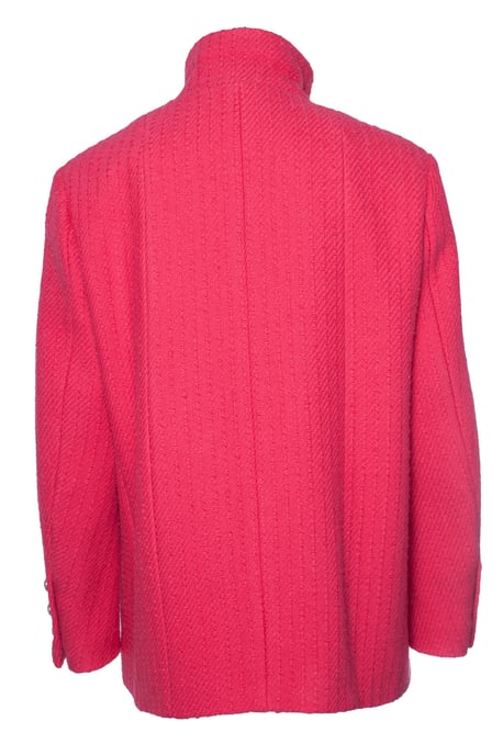 pink wool tweed blazer with 4 pockets - Image 4