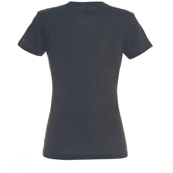 SOLS Womens/Ladies Imperial Heavy Short Sleeve T-Shirt (Dark Grey) - Image 2