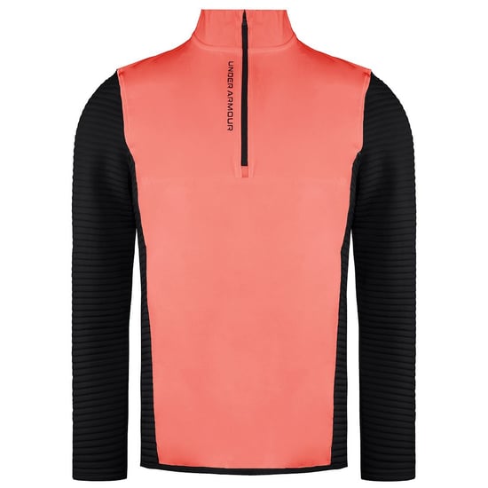 Under Armour Storm Evolution Daytona Mens Black/Red Hybrid Golf Sweaters