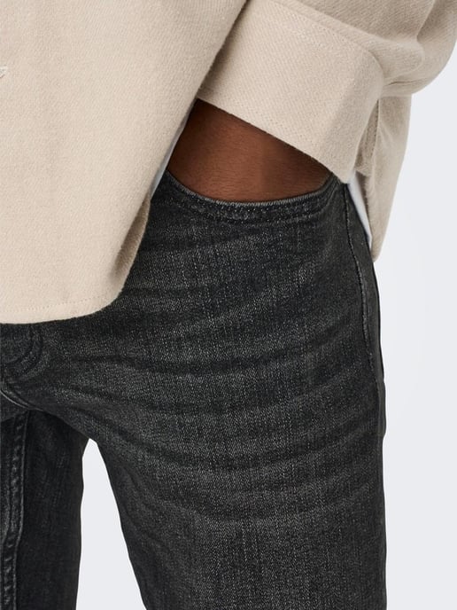 Loom Slim Black Jeans - Black - Image 2