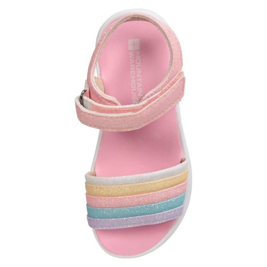 Mountain Warehouse Girls Rainbow Leather Sandals (Pink) - Image 5