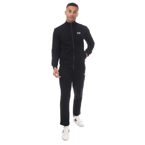 Men's Emporio Armani EA7 Full-Zip Tracksuit in Black