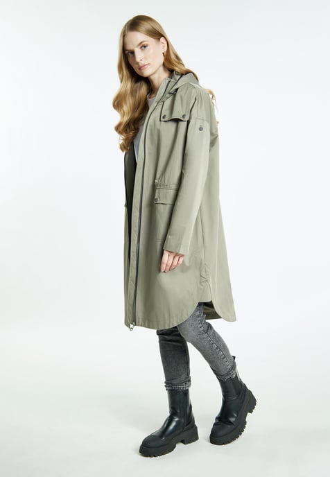 Dreimaster Parka Dames olijf - Image 2